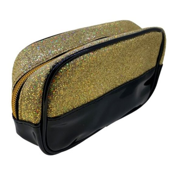Gold Glitter Essential Oil Bag - 10 Bottle Pockets - Picture 1 of 3